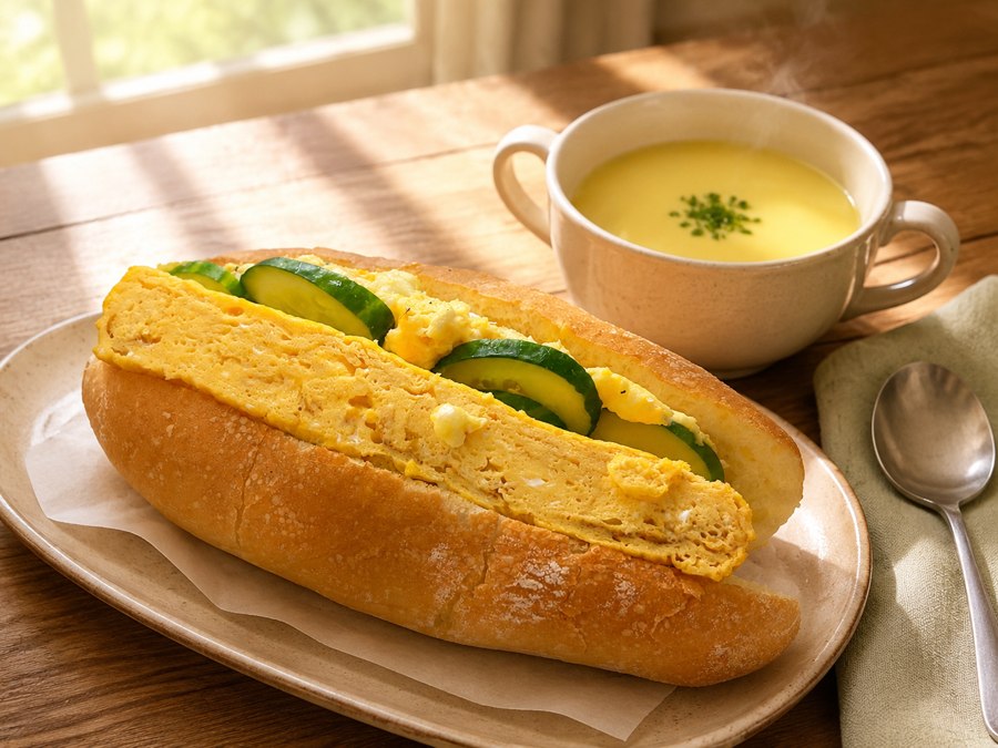日替わりの朝ごパンのセットイメージ