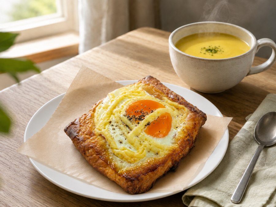 日替わりの朝ごパンのセットイメージ